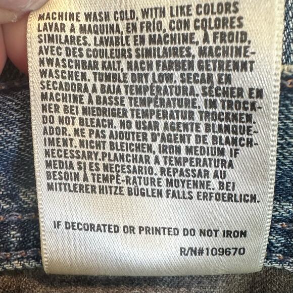 Citizens of Humanity Evans Relaxed Button Fly Jeans Distressed Medium Wash EUC - Picture 9 of 11